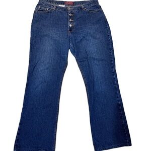 Zena Vintage 90’s Button Fly High Waisted Mom Straight Leg Jeans Sz 16